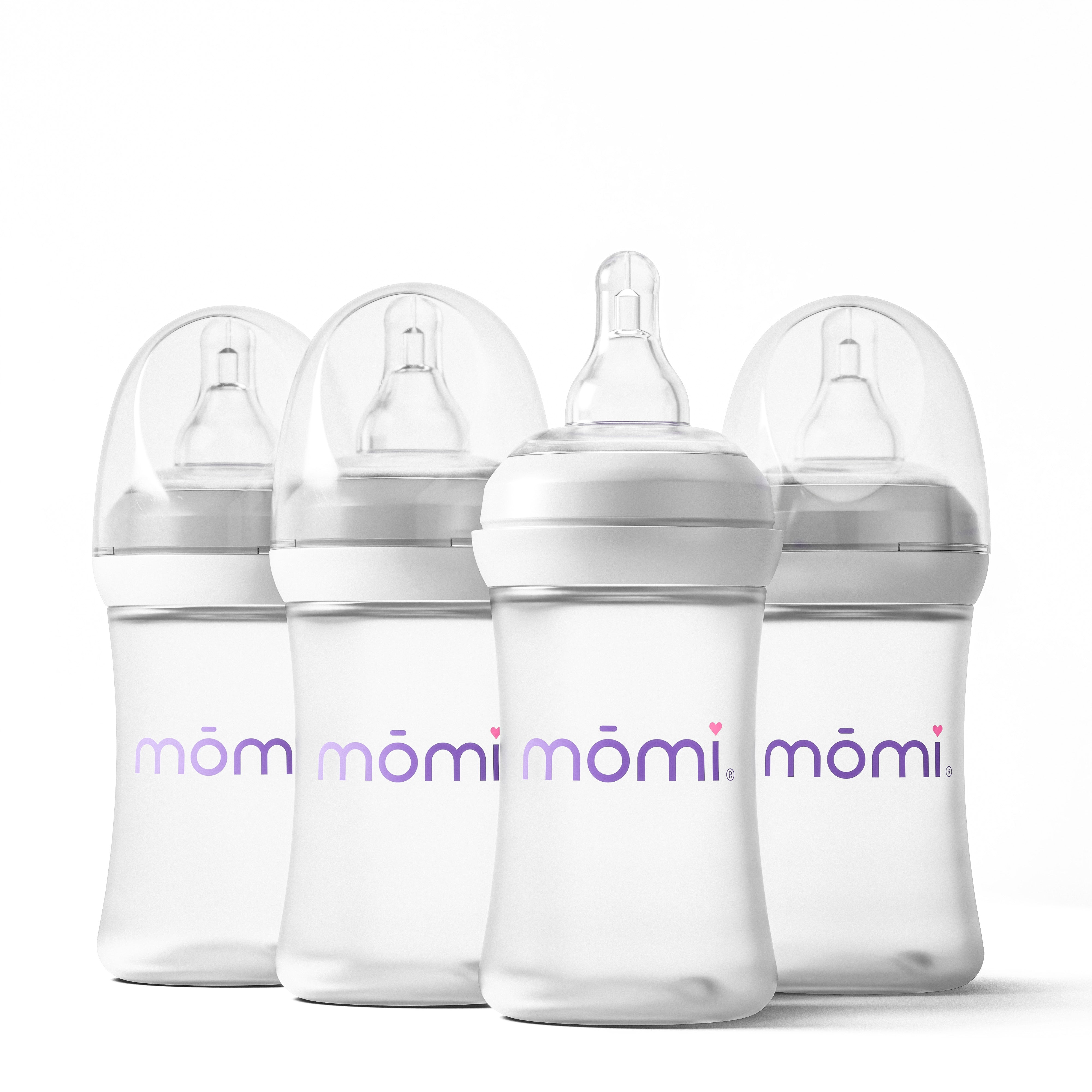 mōmi bpa-free plastic baby bottle sets in 4oz