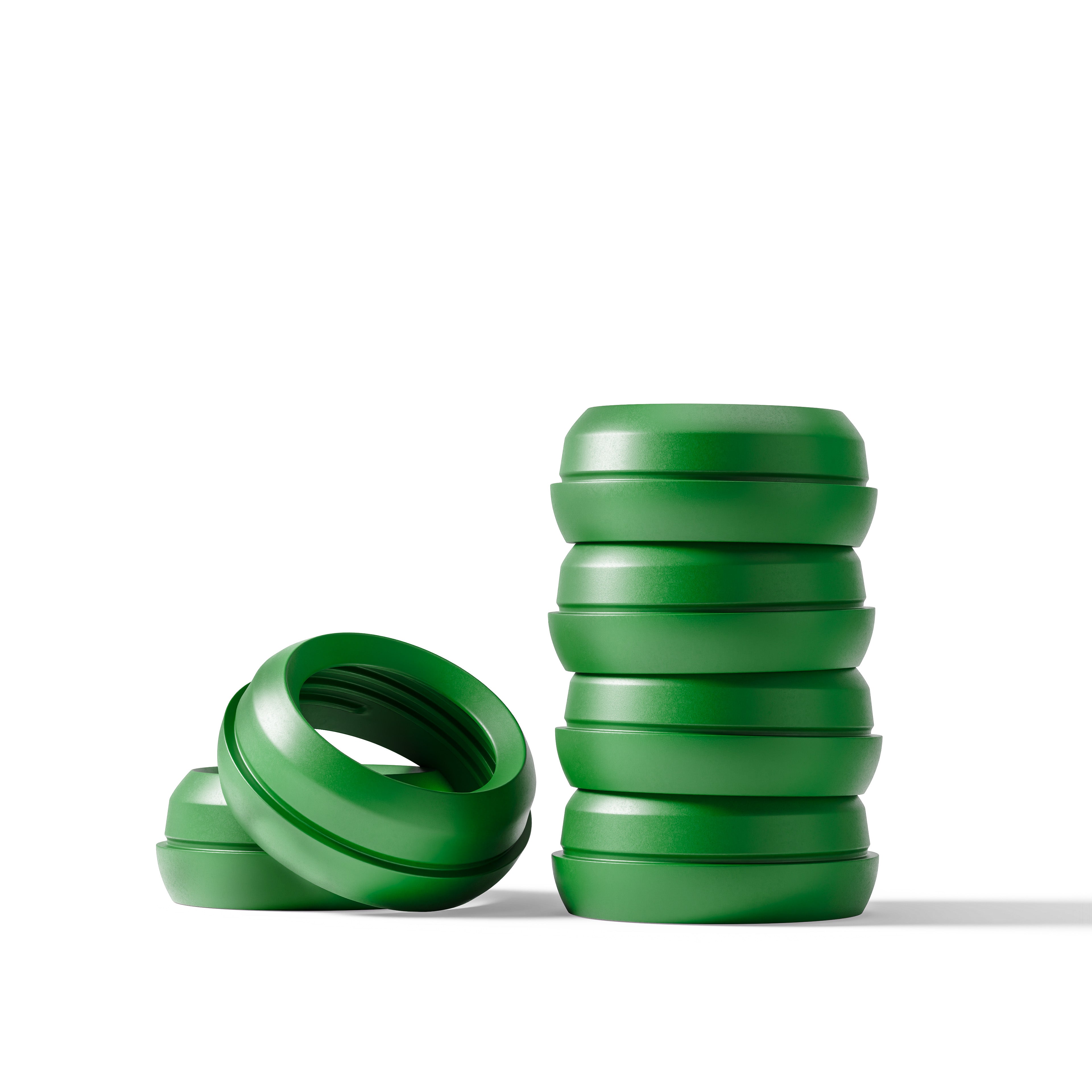 mōmi vibes colored bottle collar set - evergreen