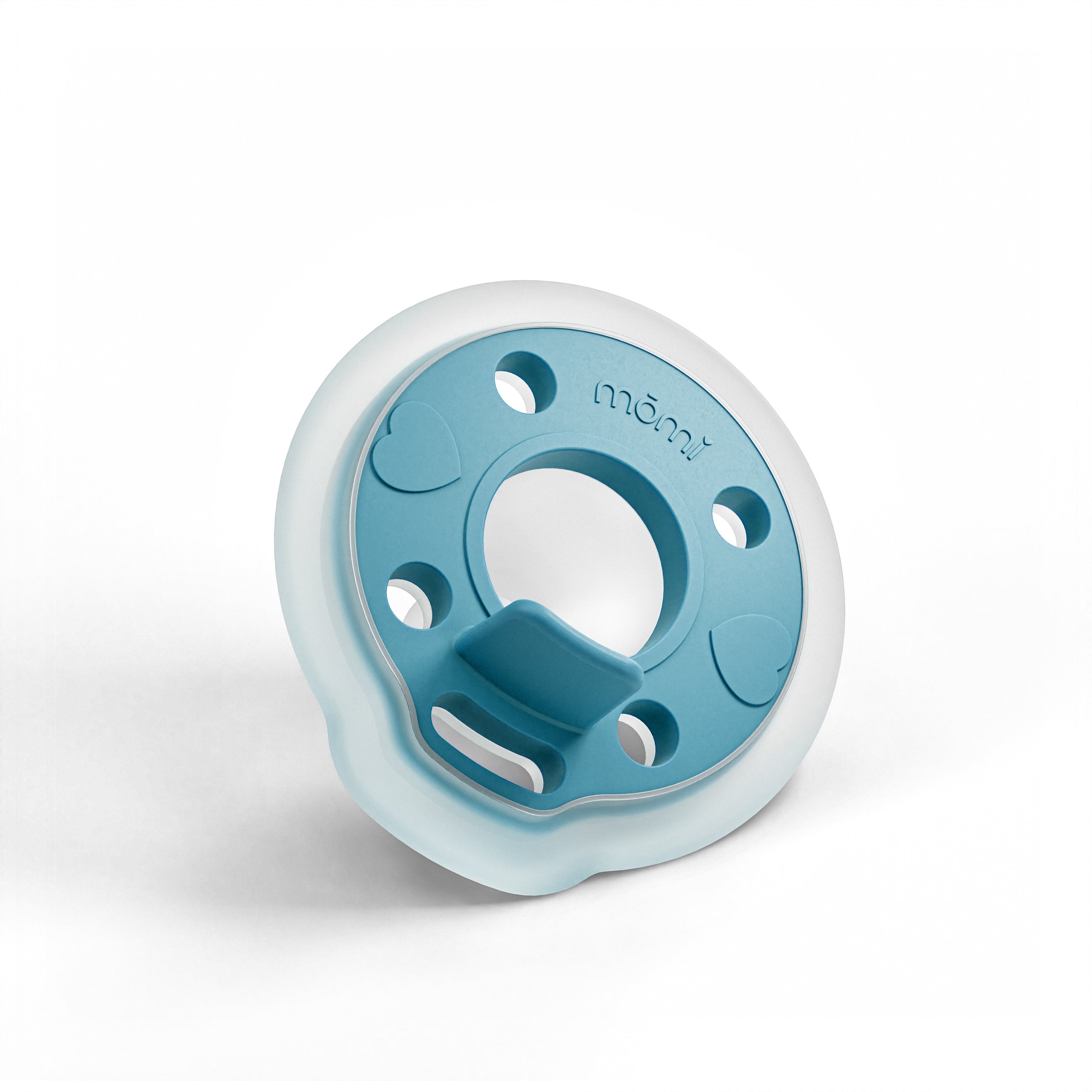mōmi babypace® breast-like pacifier in serene lagoon teal