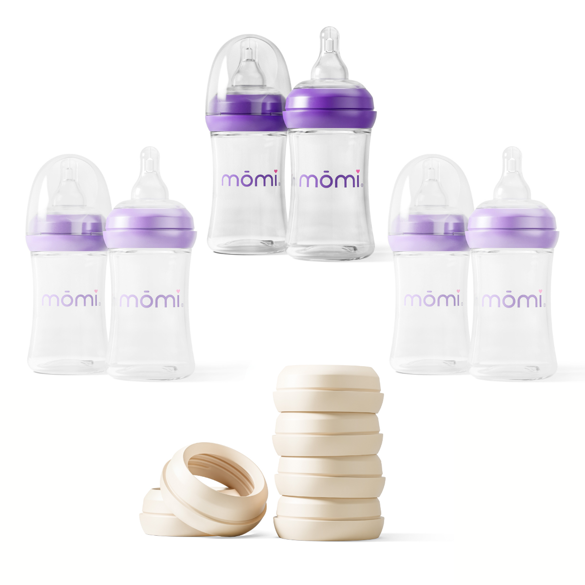 mōmi vibes breast-like bottle sets - barley