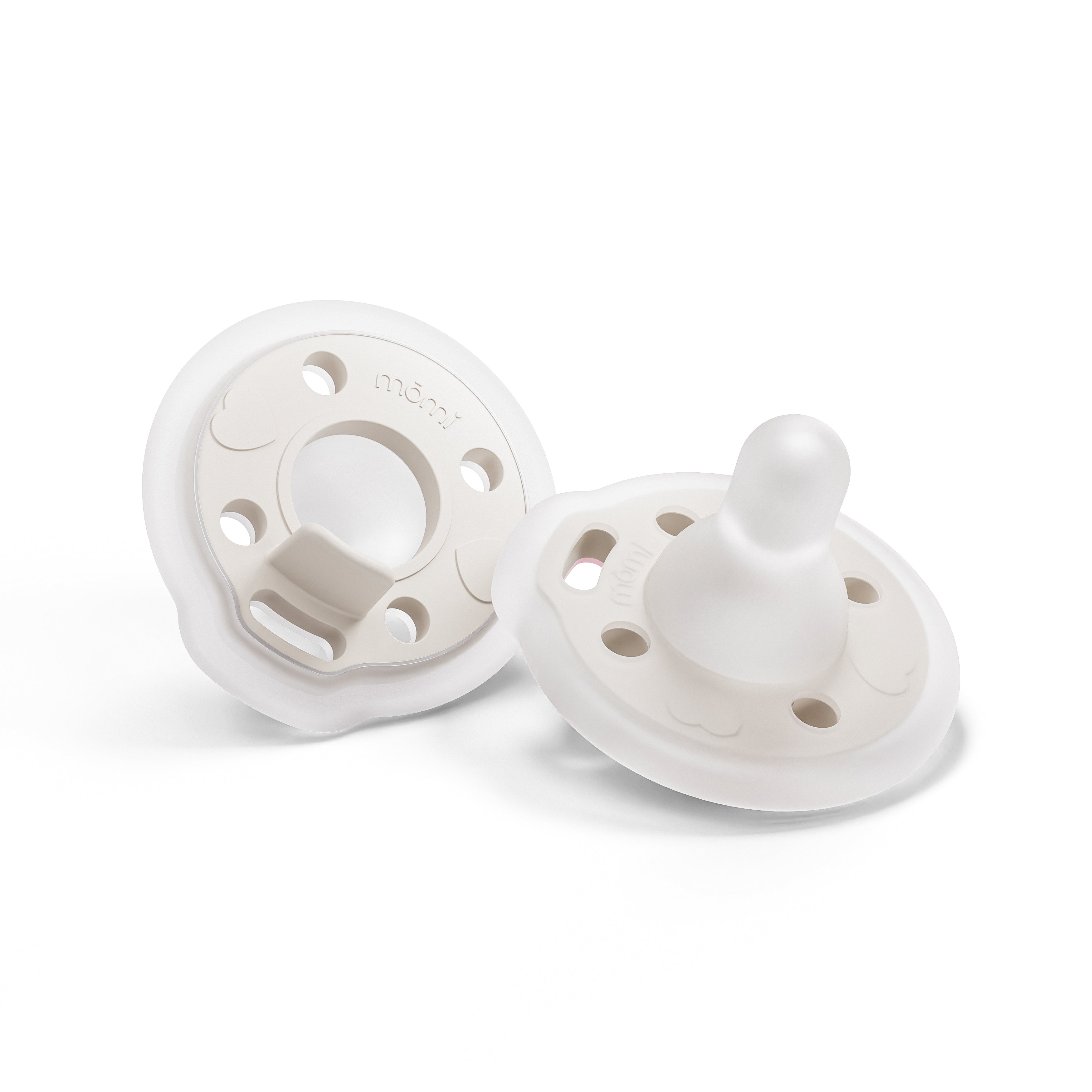 mōmi babypace pacifier 2-set - pearl