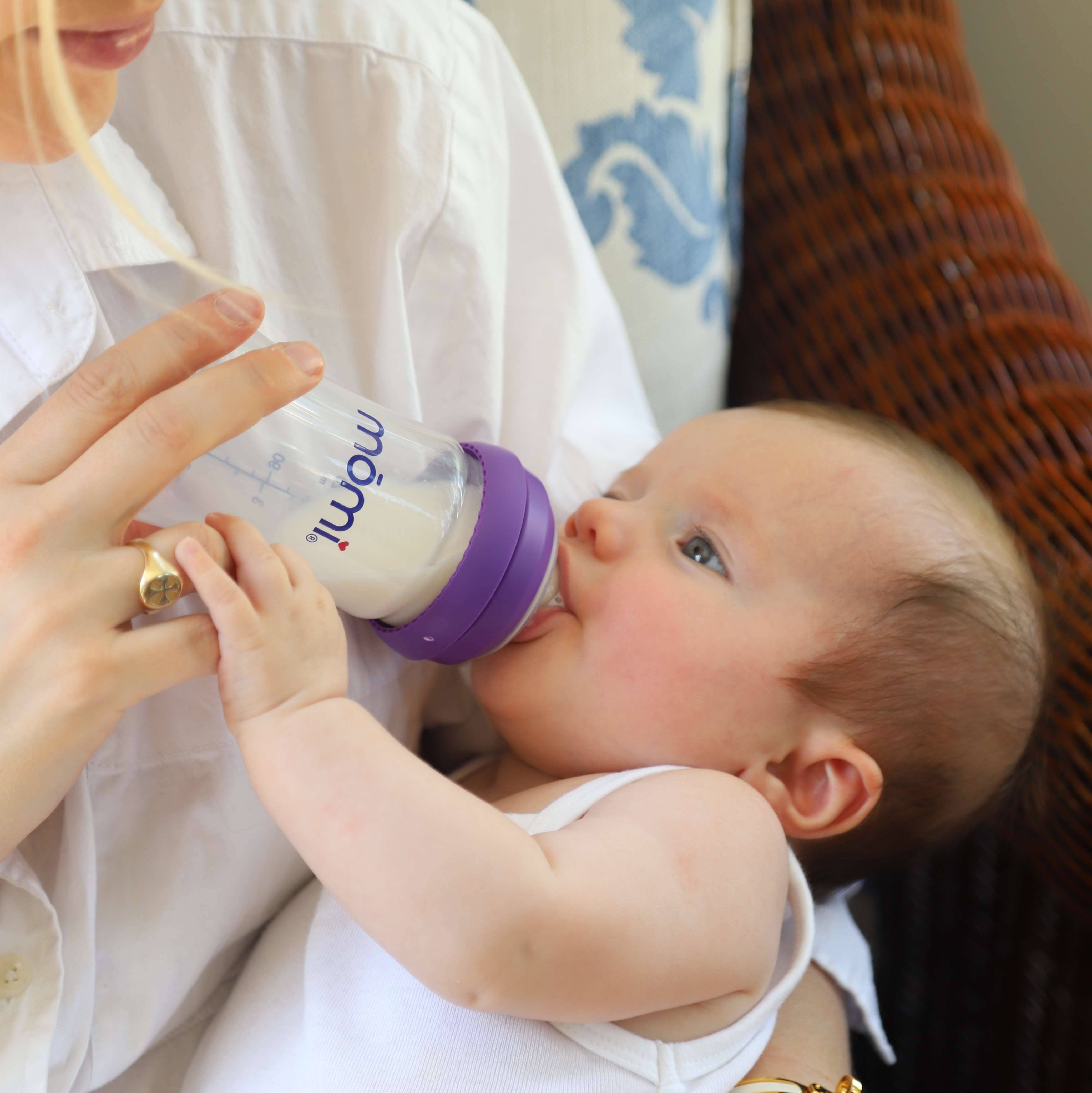 mōmi breast-like bottle sets, 4oz glass