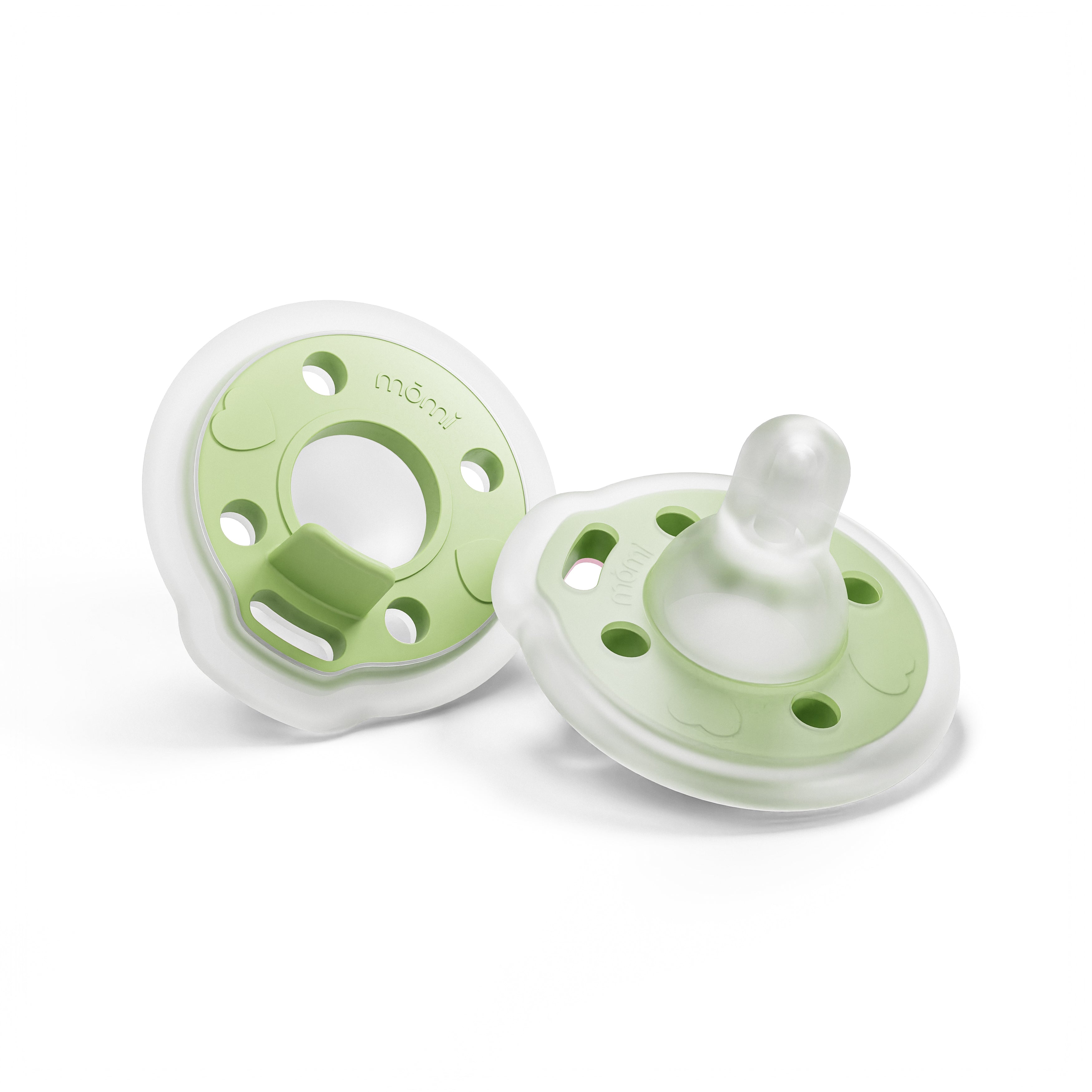 mōmi babypace pacifier 2-set - pistachio