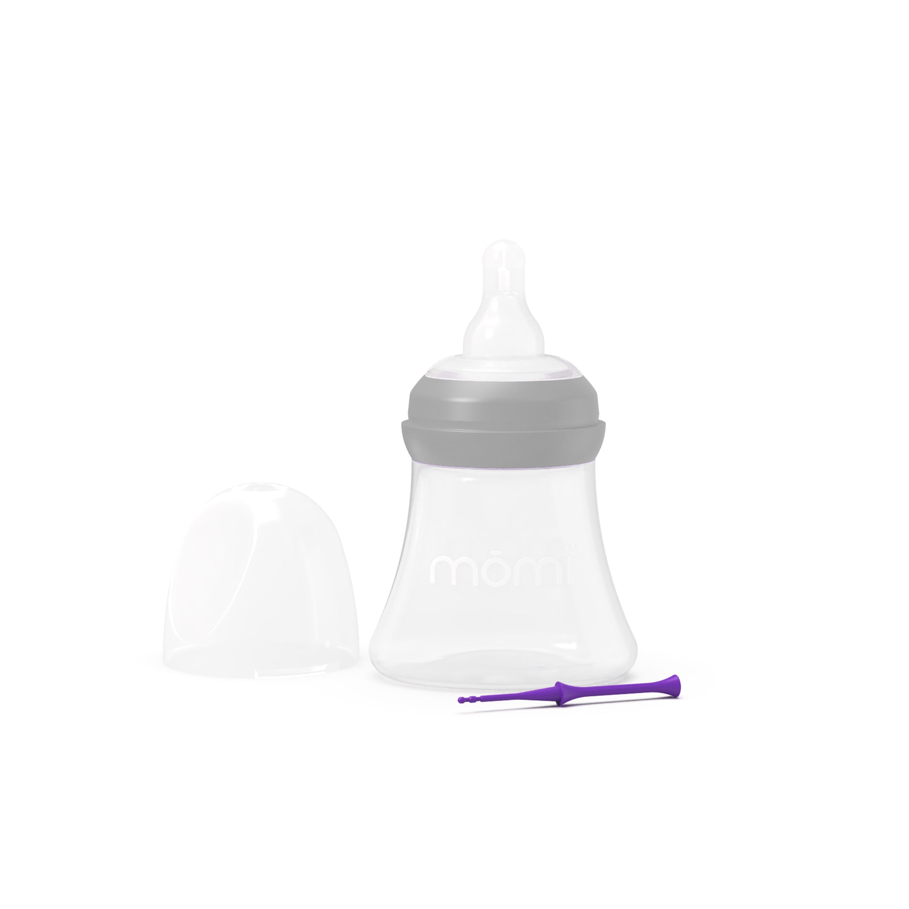 mōmi breast-like bottle set, plastic