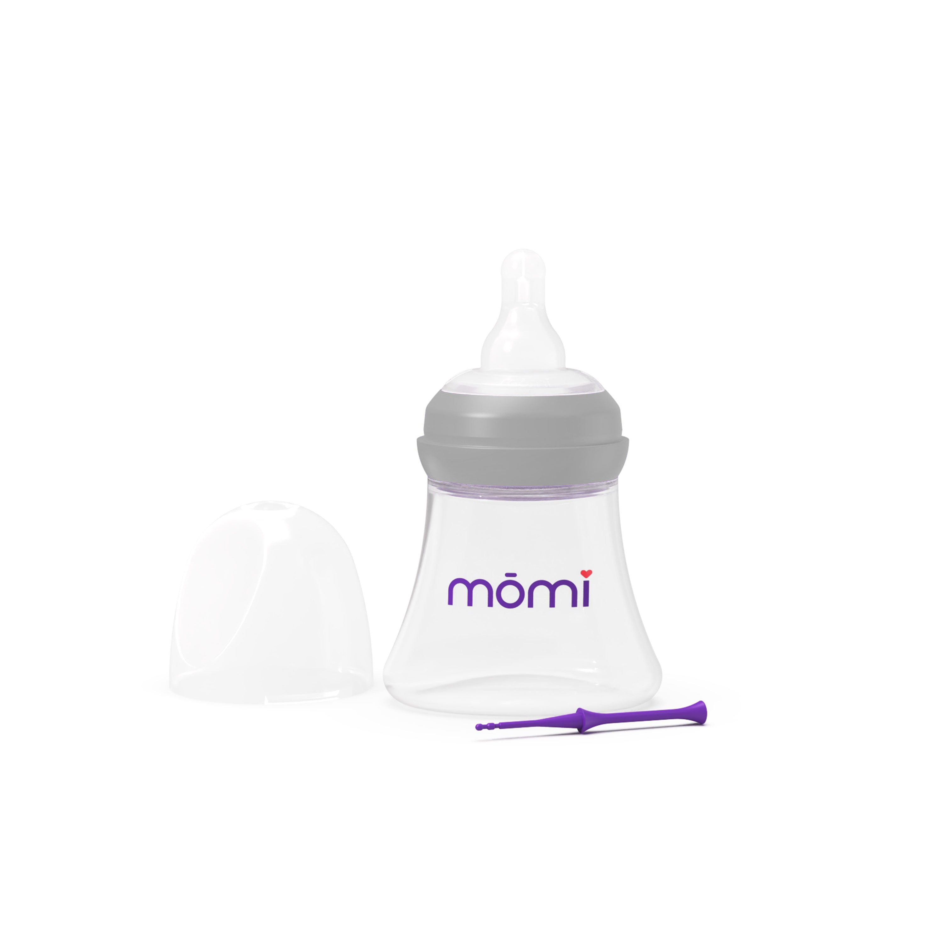 mōmi breast-like bottle (single), glass