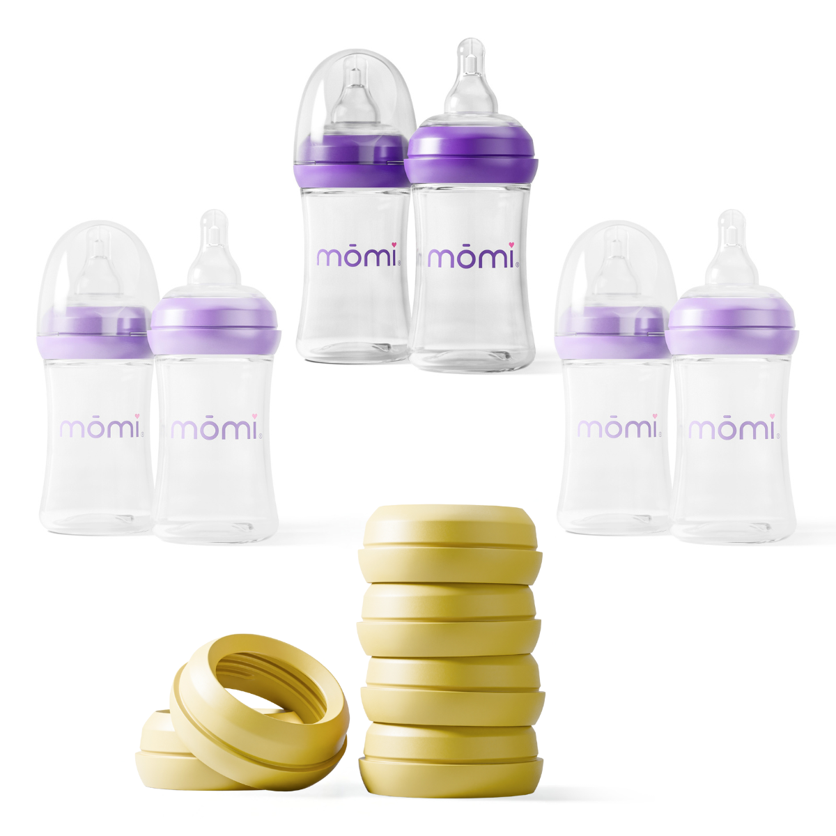 mōmi vibes breast-like bottle sets - honey
